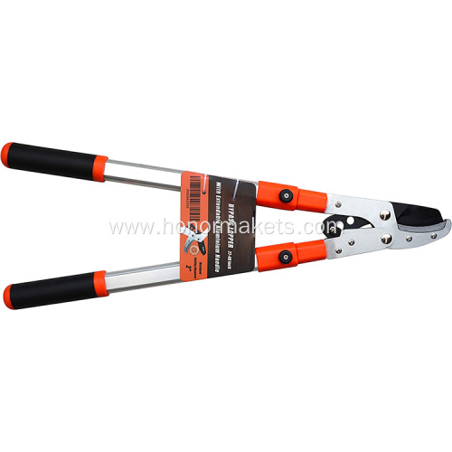 Isunpro Retractable anvil clamp tree trimmer with compound function 5.08 cm clean cutting capacity vineyard pruning shears